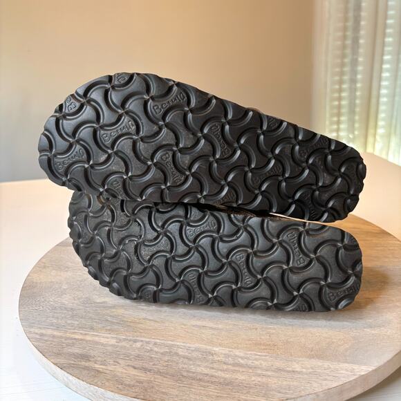 Betula Vinja Ladies Birkenstock Dark Brown / Black Patent Leather Sandals Size 8 - Picture 10 of 10